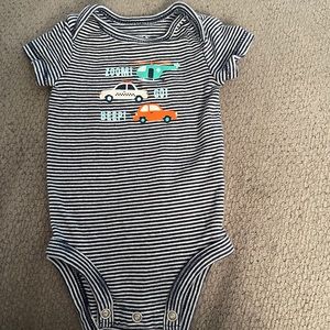 Car boy onesie
